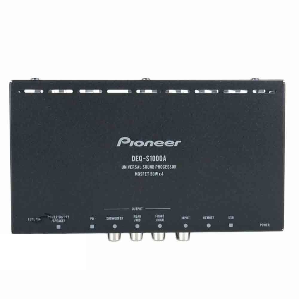 Pioneer DEQ-S1000A Compact 4-Channel Amplifier w/ Digital Signal Processing 50W 